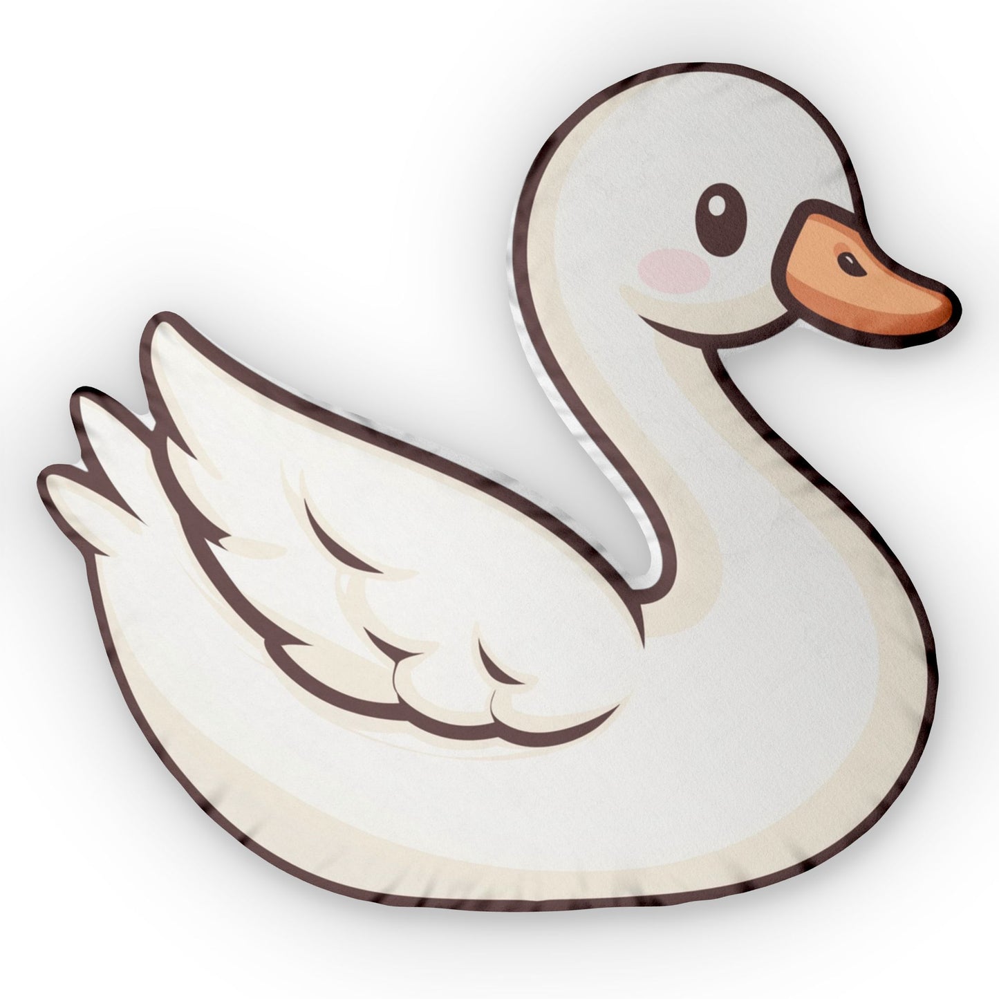 Elegant Swan Shaped Pillow – Soft Plush Cushion for Aesthetic Kawaii Room Decor & Cozy Gift