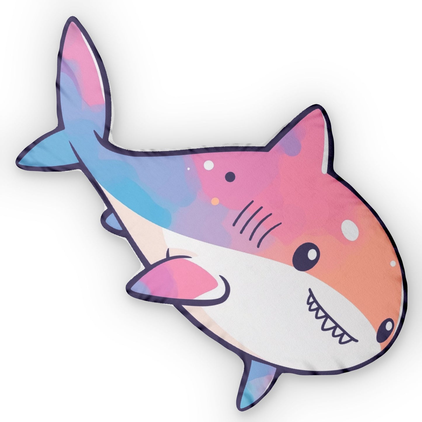 Cute Shark Shaped Pillow – Kawaii Soft Plush Cushion for Kids, Ocean-Themed Room Decor & Cozy Gift
