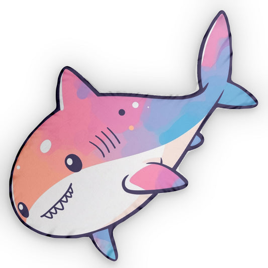 Cute Shark Shaped Pillow –  Kawaii Soft Plush Cushion for Kids, Ocean-Themed Room Decor & Cozy Gift